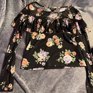 Medium floral covered joe boxer long sleeve shirt.